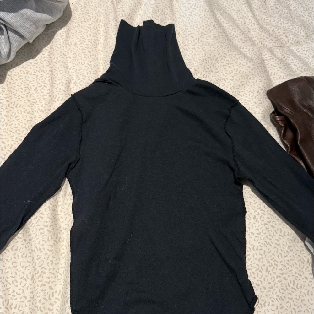 BDG Charcoal Turtleneck Top
